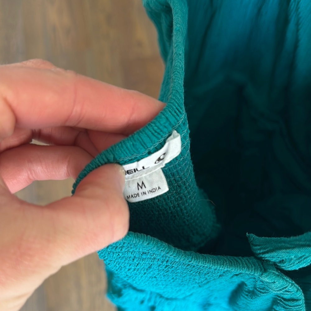 Teal O’Neill Ruffle Dress - Picture 3 of 5
